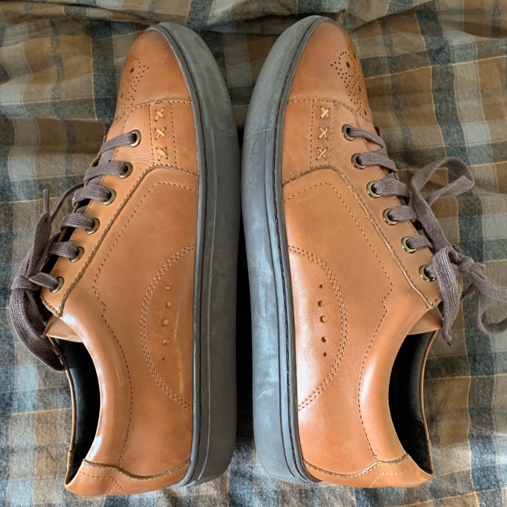 Zanzara Men’s Drum Casual Leather Sneakers - Picture 5 of 10